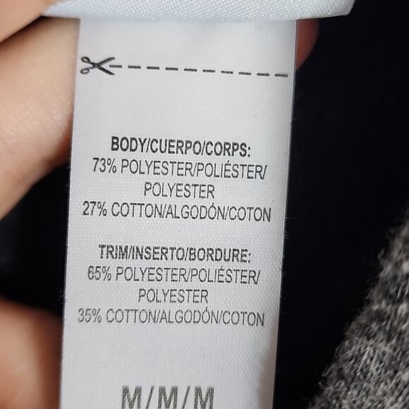 Reebok Charcoal Gray Pullover Hooded Sweatshirt, Medium - Picture 5 of 6